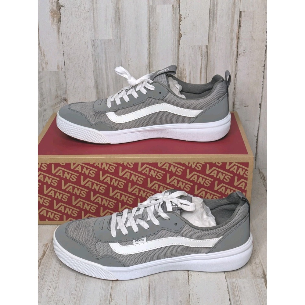 Vans Range Exp Men Size 12 Frost Gray White Mesh Athletic Sneakers Athleisure